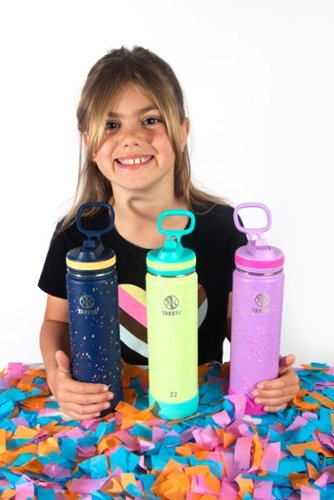 Takeya Actives Confetti 22-oz. Water Bottle with Straw Lid - Purple Love GLOBAL SHIPPING