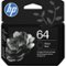 HP - 64 Standard Capacity Ink Cartridge - Black-Front_Standard
