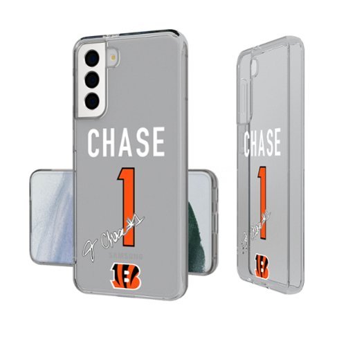 Keyscaper - NFL - Ja'Marr Chase Cincinnati Bengals Galaxy Clear Case - S24 - Multicolor-Front_Standard 