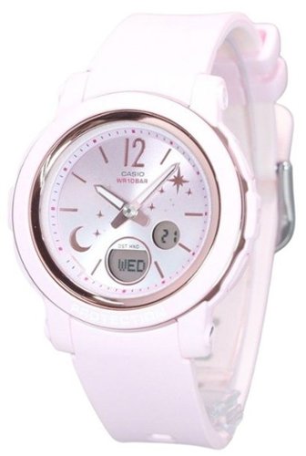 Casio Baby-G Pink Resin Watch with Silver Bezel Casio BA110RG-4A Baby-G Women main image 4