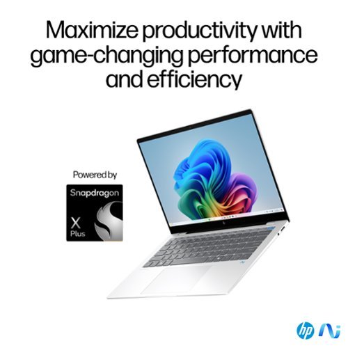 HP OmniBook X - Copilot+ PC - 14 2.2K Touch-Screen Laptop - Snapdragon X Plus - 16GB Memory - 512GB SSD - Glacier Silver BUY IN MIDDLE EAST