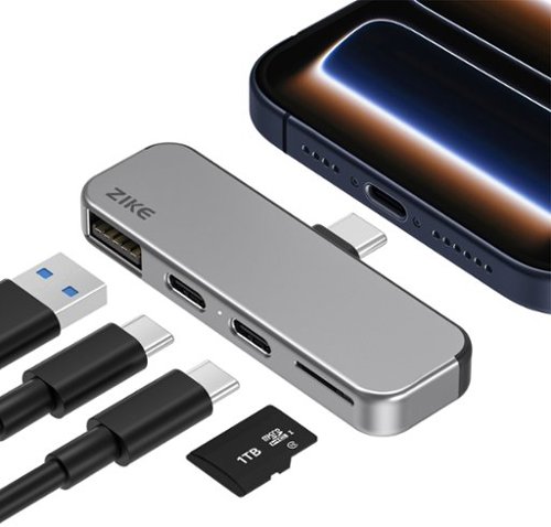 Zike Z806 USB C 4 in 1 USB C Hub, 27W Fast Charging, Dock for