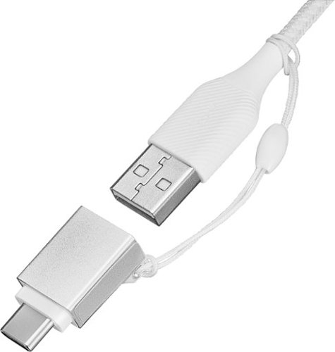 Best Buy essentials™ Female USB to Male USB-C Adapter (2-Pack) - Silver BUY IN SINGAPORE