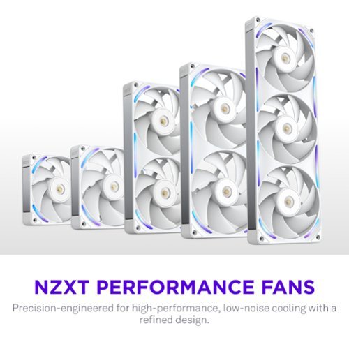 NZXT NZXT F280X Performance Fan 280mm Single Frame Case Fan w/ 2 x