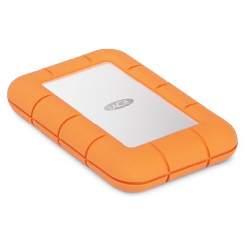 LaCie  Rugged Mini SSD 2TB Solid State Drive - USB 3.2 Gen 2x2, speeds up to 2000MB/s (STMF2000400) - Silver and Orange WHERE TO BUY