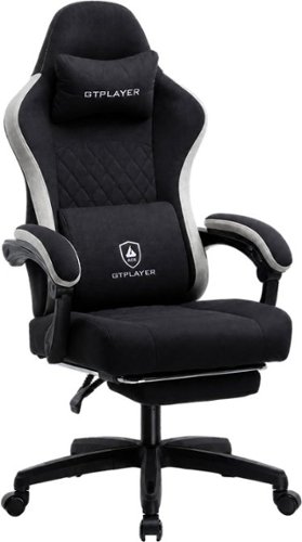 GTPlayer - Ergonomic Gaming Chair with Breathable Fabric - Black