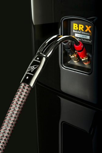 AudioQuest Rocket 33 8'  Speaker Cable  with Banana > Banana SureGrip 300 Connectors - Red on Black GLOBAL SHIPPING