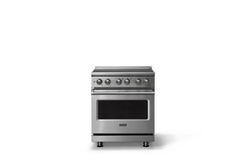 Viking - 30"W. 4.7 Cu.Ft. Pro5S 4 Element Freestanding Electric Induction Convection Range - Stainless Steel