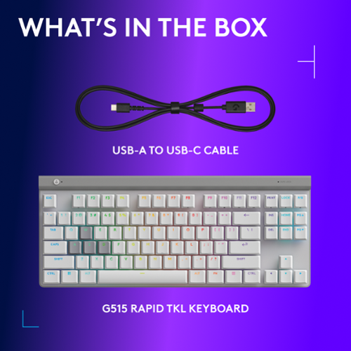 Logitech G515 RAPID TKL Wired Mechanical Analog Low Profile Switch