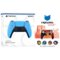 Sony - PlayStation 5 DualSense Wireless Controller with MightySkins Custom Decal Skin Voucher - Starlight Blue-Front_Standard
