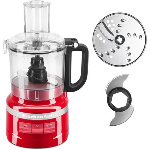 KitchenAid - Easy Store 7-Cup Food Processor in Empire - Red