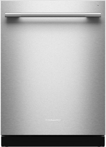 KitchenAid - 24" Top Control Built-In Tub Dishwasher with Third Level Jet Rack, 40+ Total Wash Jets, 41 dBA - PrintShield Stainless