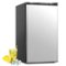 SIMZLIFE - 3.2 Cu.ft Mini Refrigerator with Freezer - Compact Design & Single Door - Silver-Front_Standard