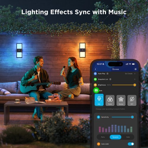 Govee Outdoor 500 Lumens Wi-Fi Smart LED Wall Light - Multi BUY IN EUROPE