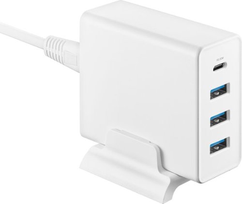 Insignia™ 47W 4-Port Wall Charger with 1 USB-C & 3 USB Ports with 4 ft. Power Cord for Smartphones, Tablets and More - White HOW TO BUY