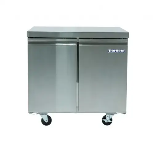 Front. Magic Chef - Commercial 36 in. 8.9 cu. ft. Auto Defrost Under Counter Freezer in Stainless Steel - Stainless Steel.
