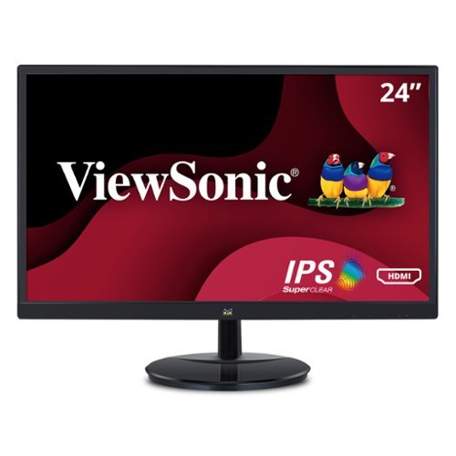 ViewSonic - VA2459-SMH 24" LCD FHD Monitor (DisplayPort VGA, HDMI) - Black-Front_Standard 