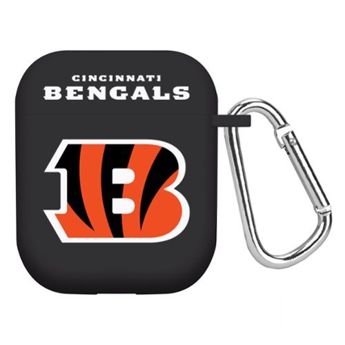 Artinian - Cincinnati Bengals AirPods Case Cover - Black-Front_Standard 