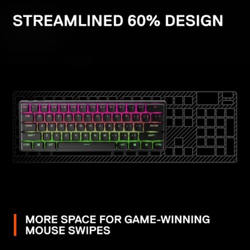 SteelSeries Apex Pro Mini 60% V2 Wireless Mechanical OmniPoint Adjustable HyperMagnetic Gaming Keyboard with Rapid Tap - Black WHERE TO BUY