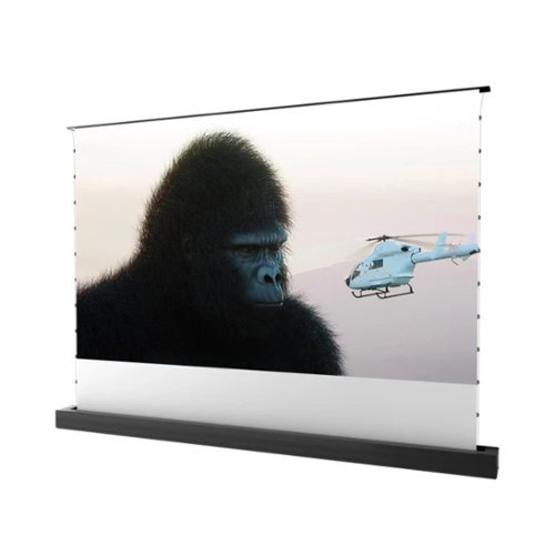 AWOL Vision - MW-F220 120" Motorized ALR Floor Rising Projector Screen ，4K/8K Ultra HD，95% Ambient Light Rejecting - Black