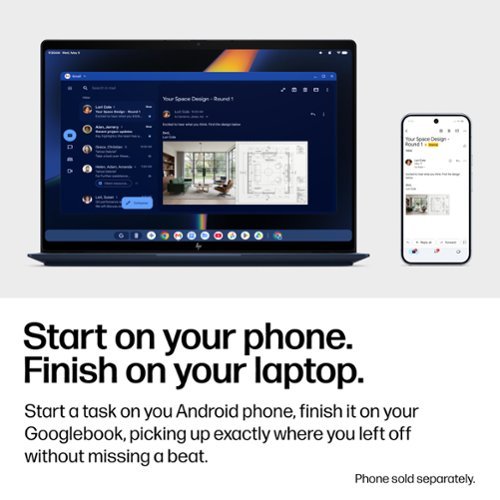 HP 14 3K OLED Touchscreen Googlebook - Snapdragon X Elite - 16GB Memory - 512GB SSD - Atmospheric Blue BUY IN EUROPE