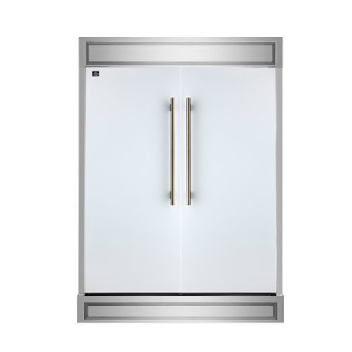 Forno Appliances - Maderno 27.2 Cu. Ft. Built-In Convertible Refrigerator/Freezer with Decorative Grill - White