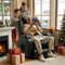 Brick Attic - Electric Lift Recliner Sofa with Massage/ Heating Function, Dual Motors and Max 155° tilt, Single Sofa Home Theater Seat - Black-Front_Standard