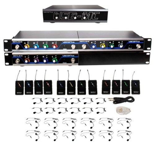VocoPro - USB-PLAY-12 Wireless Headset/Lapel Microphone System with Audio Interface-Front_Standard 