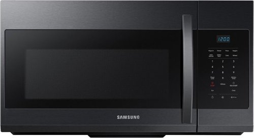 Samsung - 1.7 cu. ft. Over-the-Range Microwave - Matte Black Steel