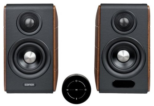 Edifier - S880DBMKII Audiophile Hi-Fi/Hi Res Active Bookshelf 2.0 Speakers, Computer Speakers (Pair) - Walnut