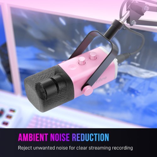 FIFINE XLR/USB Wired Cardioid Dynamic Microphone with RGB Lighting GLOBAL SHIPPING