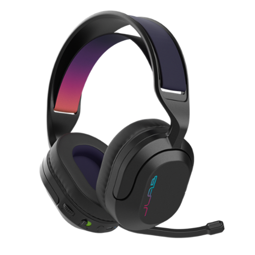 JLab - Nightfall Wireless Bluetooth Gaming Over the Ear Headset - Black-Front_Standard 