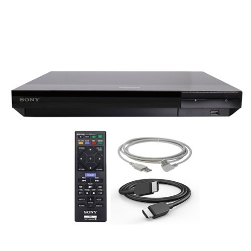 Sony - UBP-X700U Ultra HD 4K Blu-ray Disc Player with 6ft HDMI cable - Black-Front_Standard 