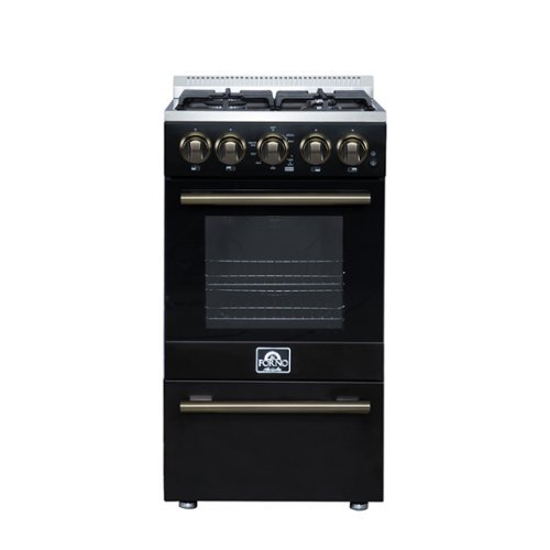 Forno Appliances - Lamazze 2.05 Cu. Ft. Freestanding Gas Range - Black