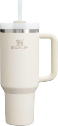 Stanley - Quencher H2.0 Tumbler with Handle & Straw 40 oz - Cream-Front_Standard 