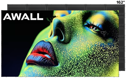 AWALL - 162" CoB MicroLED TV C series 1.2 Pixel Pitch 16:9 External Processor-Front_Standard 