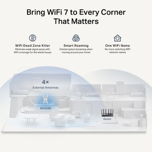 TP-Link BE6500 Wi-Fi 7 Range Extender - White WHERE TO BUY