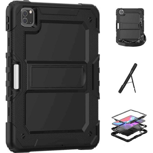 SaharaCase Protection Hand Strap Case for Apple iPad Pro 12.9 (4th, 5th, and 6th Gen 2020-2022) - Black SHOP ONLINE