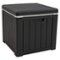 Sunnydaze - 9-Gallon Outdoor Polypropylene Resin Cooler Box - Black-Front_Standard