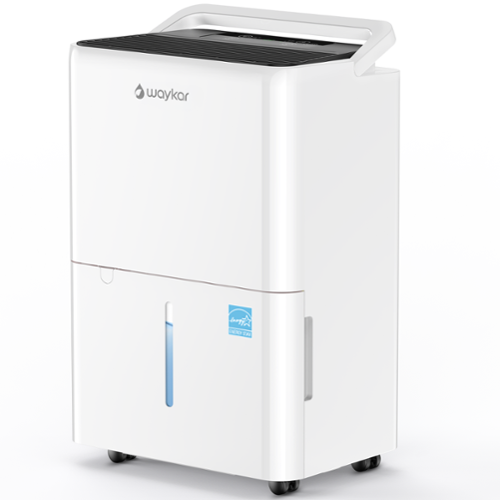 Waykar - 30-Pint Energy Star Quiet Dehumidifier with Auto Defrost and Bucket for Bedroom and Basement up to 2000 sq. ft - White-Front_Standard 