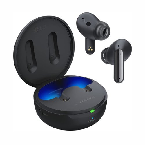 LG TONE Free True Wireless Active Noise Cancellation Headphones with Plug and Wireless - Black INTERNATIONAL SHIPPING