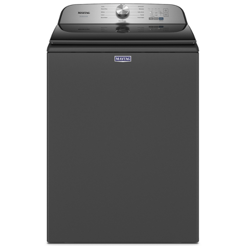Maytag - 4.7 Cu. Ft. High Efficiency Top Load Washer with Pet Pro System - Open Box - Excellent - Volcano Black-Front_Standard 