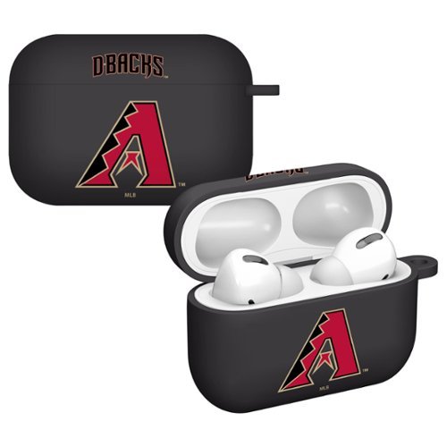 Artinian - Arizona Diamondbacks AirPods Pro Silicone Case Cover - Black-Front_Standard 