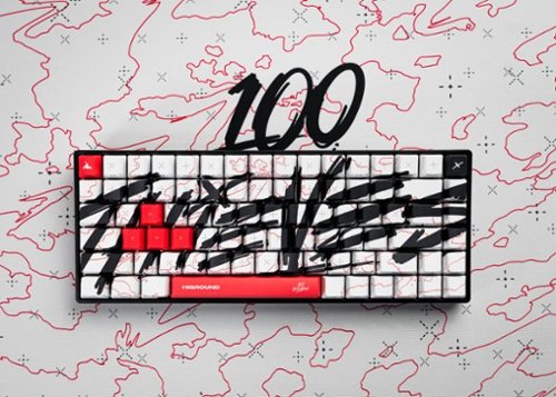 Higround Basecamp 75+ 75% Wired Mechanical Lubed TTC Milky Switch Gaming Keyboard with RGB Backlighting - 100 Thieves - Team Issue BUY IN EUROPE