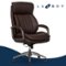 La-Z-Boy - Nova Executive Vegan Leather Office Chair with Air Lumbar Technology - Brown-Front_Standard