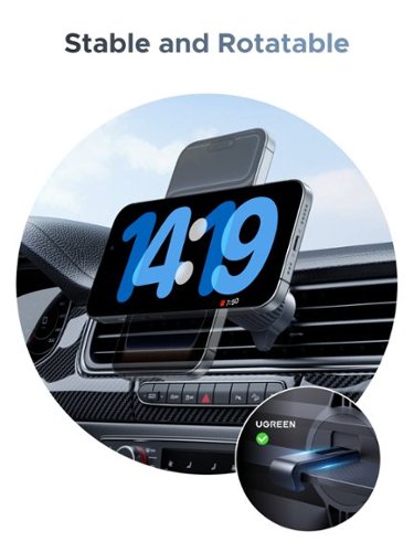 UGREEN Qi2 25W MagSafe Car Mount Charger, Magnetic Wireless Car Charger for iPhone 17-12 Series (Cable Included, No AC Adapter) - Blue WORLDWIDE DELIVERY