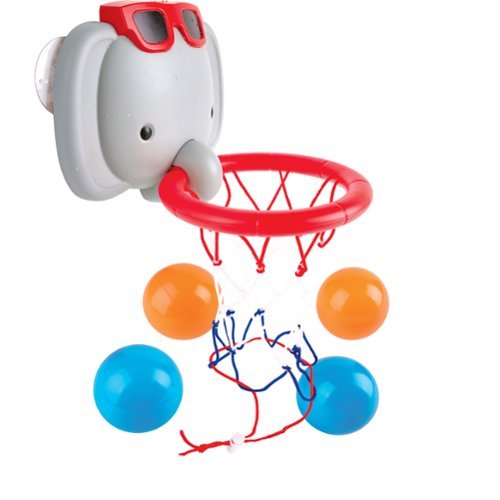 Hape - Hape: Elephant Pal Bathtub Basketball Hoop with 4 Floating Soft Balls