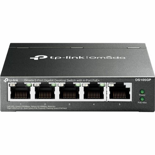 TP Link Omada Omada DS105GP 5 Ports Unmanaged Ethernet Switch 5