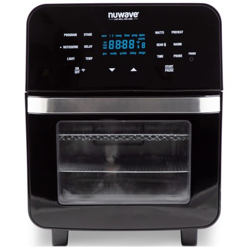 NuWave - 14 qt Programmable Digital Air Fryer - Black-Front_Standard 