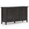 Simpli Home - Amherst Wide 3 Door Storage Cabinet - Hickory Brown-Front_Standard